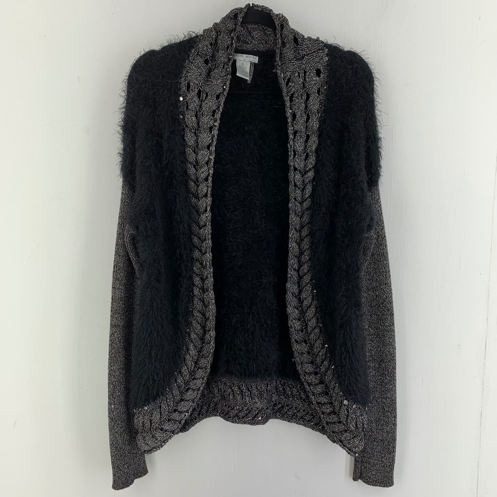 Alberto‎ Makali Womens XL Open Front Curved Cardigan Sweater Whimsigoth Fairy